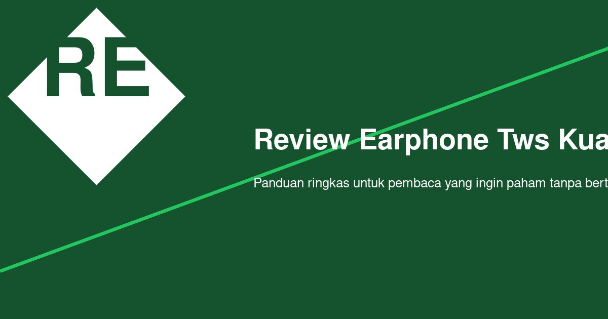Apakah Fitur ANC Mempengaruhi Kejernihan Suara pada Earphone TWS? Ini Penjelasannya